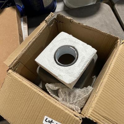 New in Box porcelain coated Sink - 12" x 12" x 8"