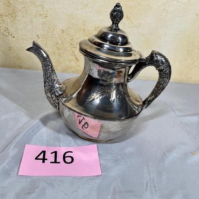 Victorian Silver plate Tea pot