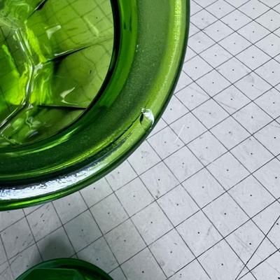Green Apothecary Glass Jar