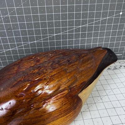 Canada GOOSE Wood Carved DECOY Artist Signed