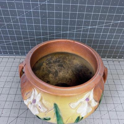 Gladiola Rust Colored Roseville Vase
