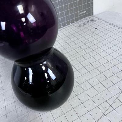 Amethyst Murano GLASS Ball Decanter