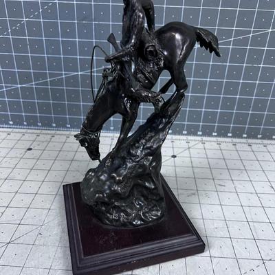 Fredric Remington Small Bronze Sculpture Trapper