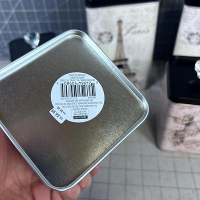 Tin Canisters "Love & Paris"
