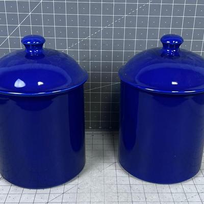 Cobalt Blue Canisters (2) Large!