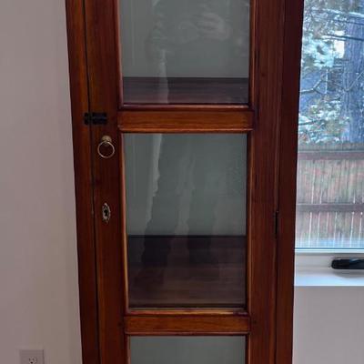 Mahogany Curio Cabinet Display Case