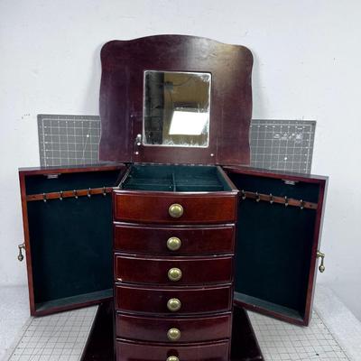 Mahogany Jewelry Chest