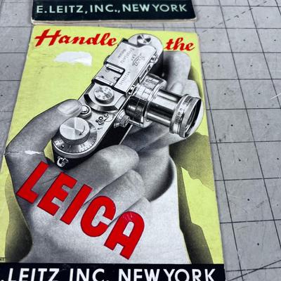 Vintage LEICA Camera Pamphlets (4) Circa 1930's