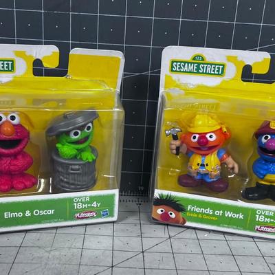 (2) PLAYSKOOL Sesame Street Toys New in the Package