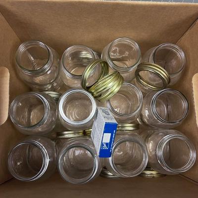 One Dozen Small Mouth Quart Jars