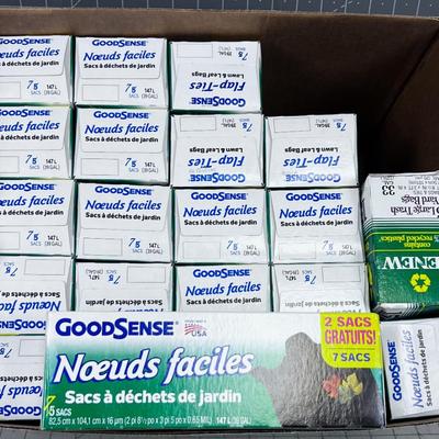 Bankers Box Full of 39 Gallon Bags