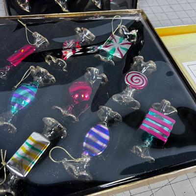 Blown Glass Candy Ornaments by Thomas Pacconi! NEW
