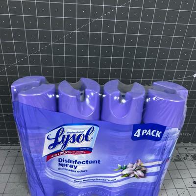 Lysol Early morning Breeze, NEW 4 Pack