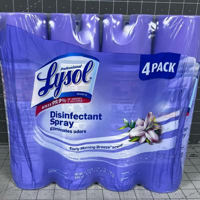 Lysol Early morning Breeze, NEW 4 Pack