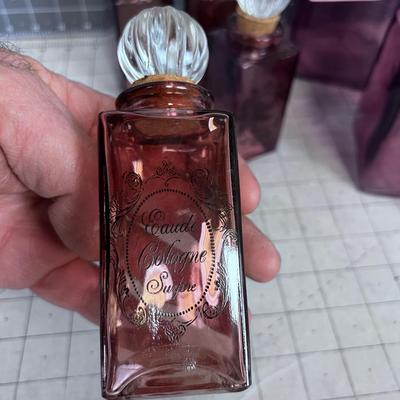 Glass Potion Bottles (6) in 2 sizes