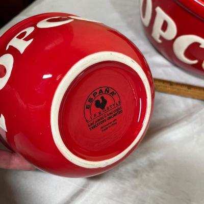 Popcorn bowl set