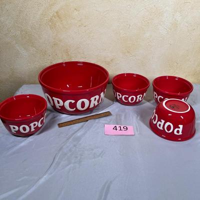 Popcorn bowl set