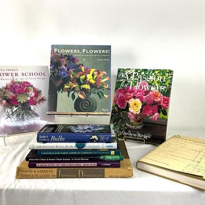 978 Floral and Garden Hardback Book Lot