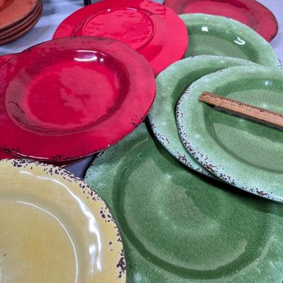 Melmac Plates & carrier