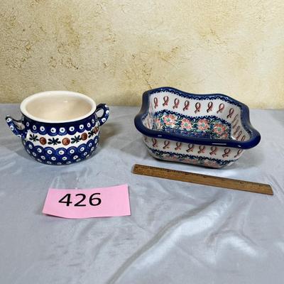 Polish Pottery serve ware