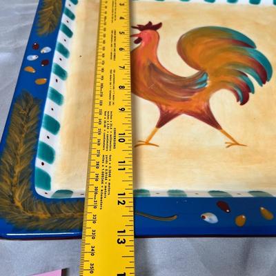Rooster platter.