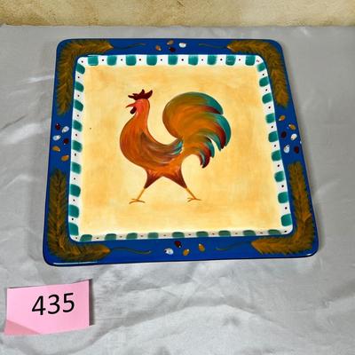 Rooster platter.