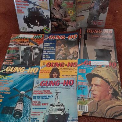 Back issue Magazines - GUNG HO Military -10 MAGAZINES
