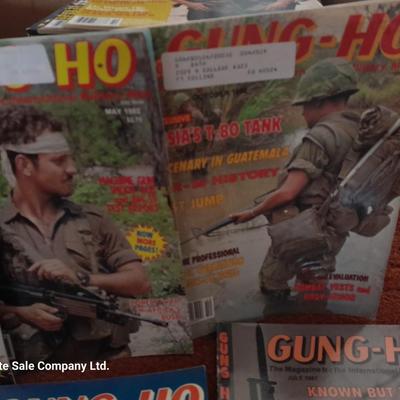 Back issue Magazines - GUNG HO Military -10 MAGAZINES