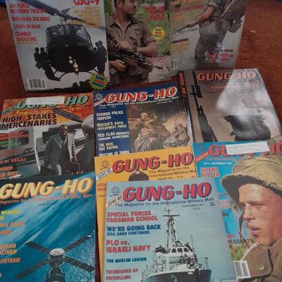 Back issue Magazines - GUNG HO Military -10 MAGAZINES