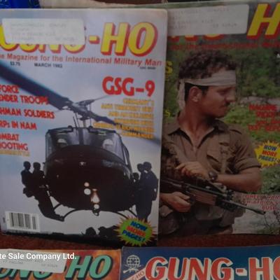 Back issue Magazines - GUNG HO Military -10 MAGAZINES