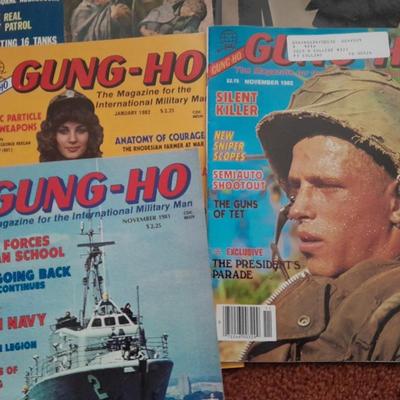 Back issue Magazines - GUNG HO Military -10 MAGAZINES