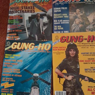 Back issue Magazines - GUNG HO Military -10 MAGAZINES
