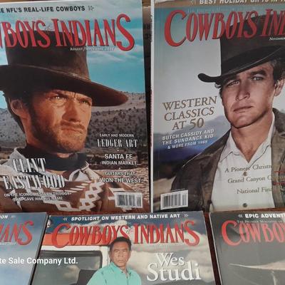Back issue Magazines - COWBOYS AND INDIANS - 6 magazines