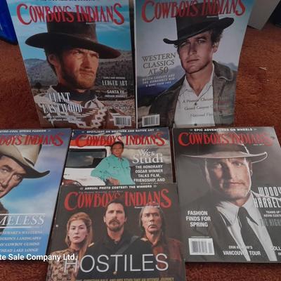 Back issue Magazines - COWBOYS AND INDIANS - 6 magazines
