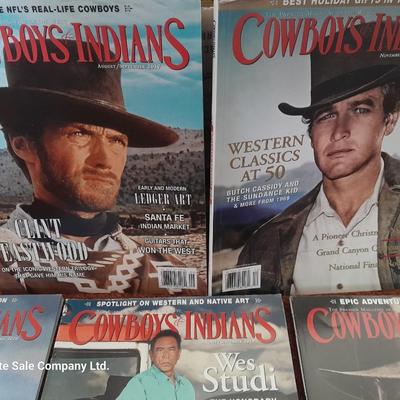 Back issue Magazines - COWBOYS AND INDIANS - 6 magazines