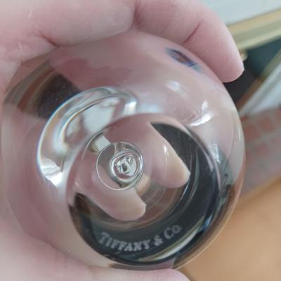 Tiffany & Co. Crystal Apple Paperweight