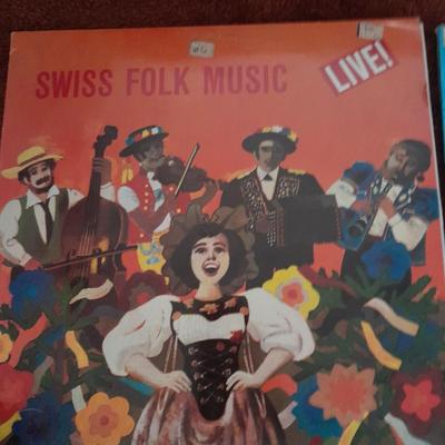 4 LP Albums - Swiss Folk Music - Kooky Tunes - The great days of steam - and Unique
