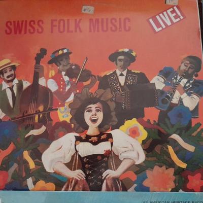 4 LP Albums - Swiss Folk Music - Kooky Tunes - The great days of steam - and Unique