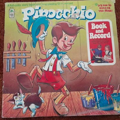 Vintage 1971 Pinocchio - Children's LP Album