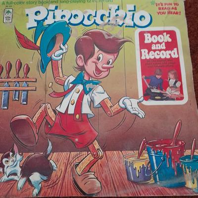 Vintage 1971 Pinocchio - Children's LP Album