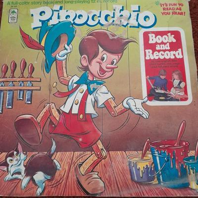 Vintage 1971 Pinocchio - Children's LP Album