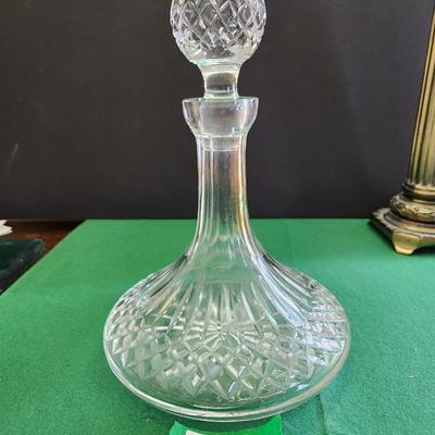 Waterford Crystal Glass Ships Decanter w Stopper