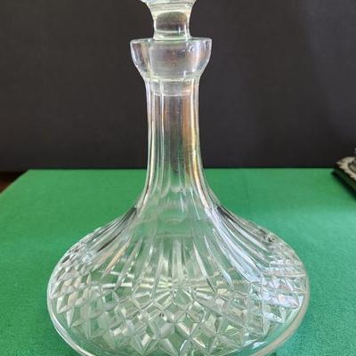 Waterford Crystal Glass Ships Decanter w Stopper