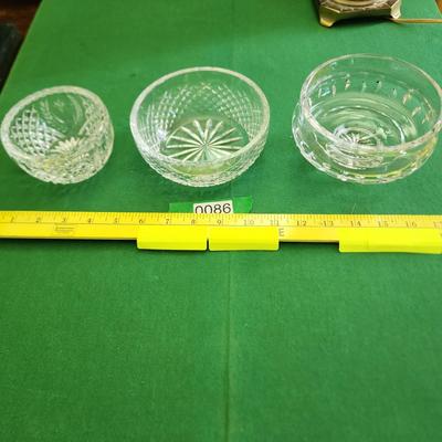Lot of 3 Waterford Glass Crystal Bowls