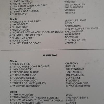 The First Authentic 1950's Rock and Roll Collection on 4 boss Albums LP Records