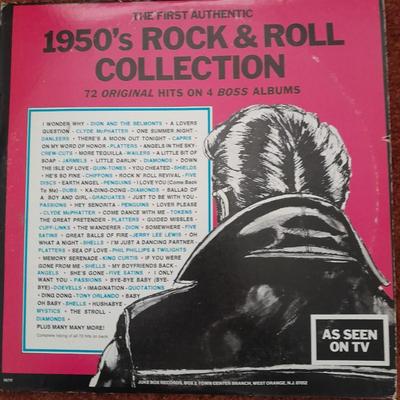 The First Authentic 1950's Rock and Roll Collection on 4 boss Albums LP Records