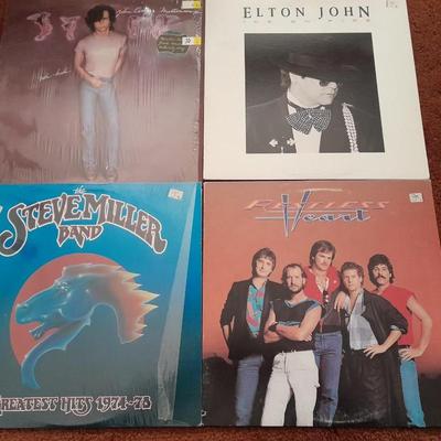 LP ALBUMS - Great lot! Restless heart - Elton John - Steve Miller - John Cougar Records