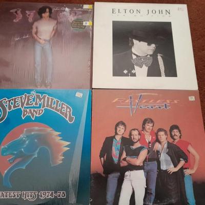 LP ALBUMS - Great lot! Restless heart - Elton John - Steve Miller - John Cougar Records