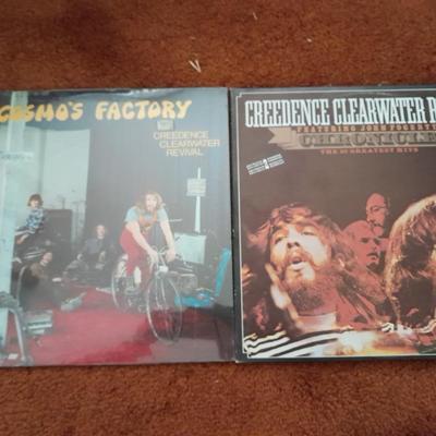 LP Albums - Creedance Clearwater - chronical and Cosmo's Factory - Records