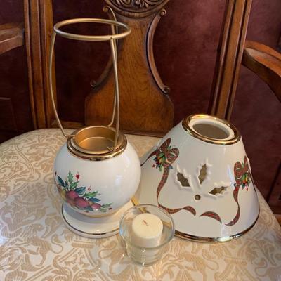 Lenox Holiday Tartan Candle Lamp